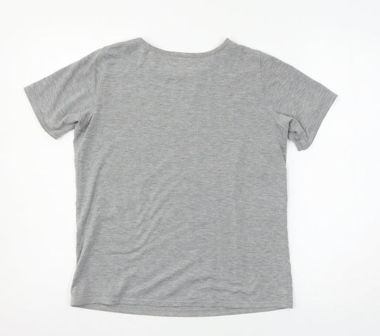 Womens UK Size S Select Grey Basic T-Shirt