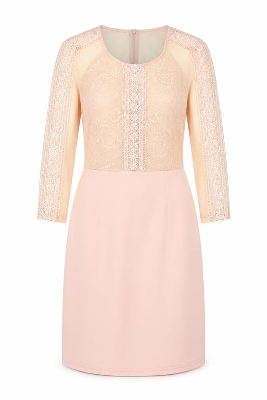 Front view of VERA & LUCY women’s pink a-line, size S