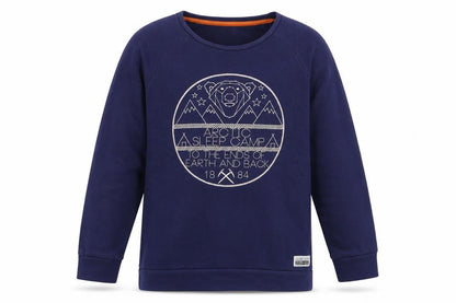 Front view of Marks & Spencer boys’ blue pullover sweatshirt, size 13-14, years