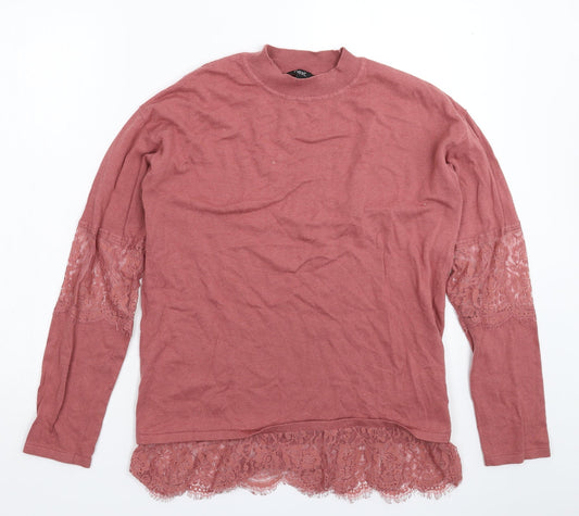 Womens UK Size 12 NEXT Pink Pullover Jumper