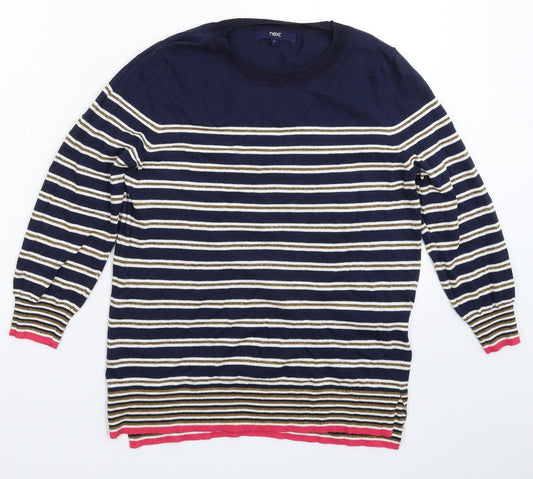 Womens UK Size 12 NEXT Multicoloured Pullover Jumper