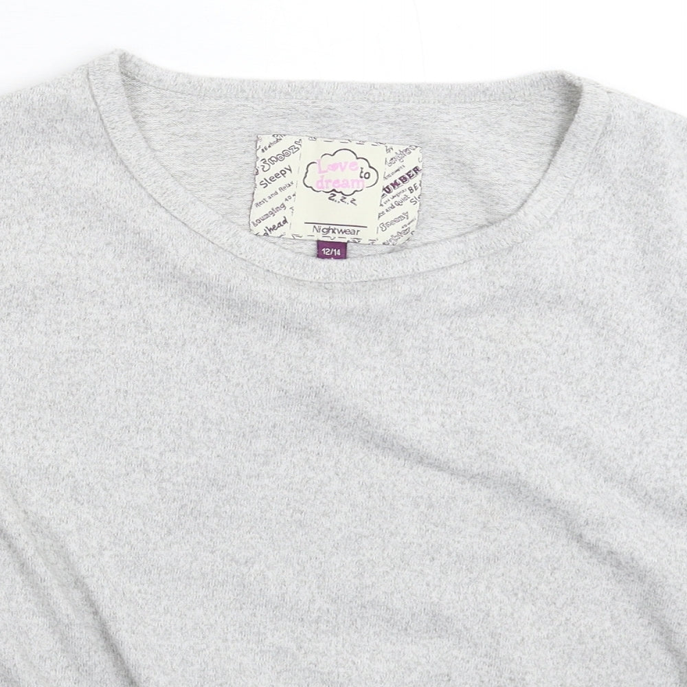 Love To Dream Womens Grey   Top Pyjama Top Size 14