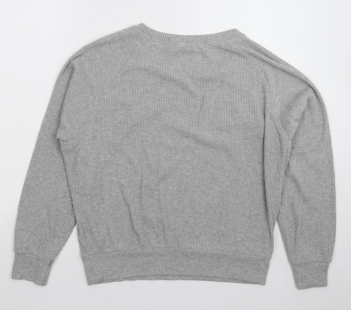 Back view of Boux Avenue women’s grey knit jumper, size UK 14
