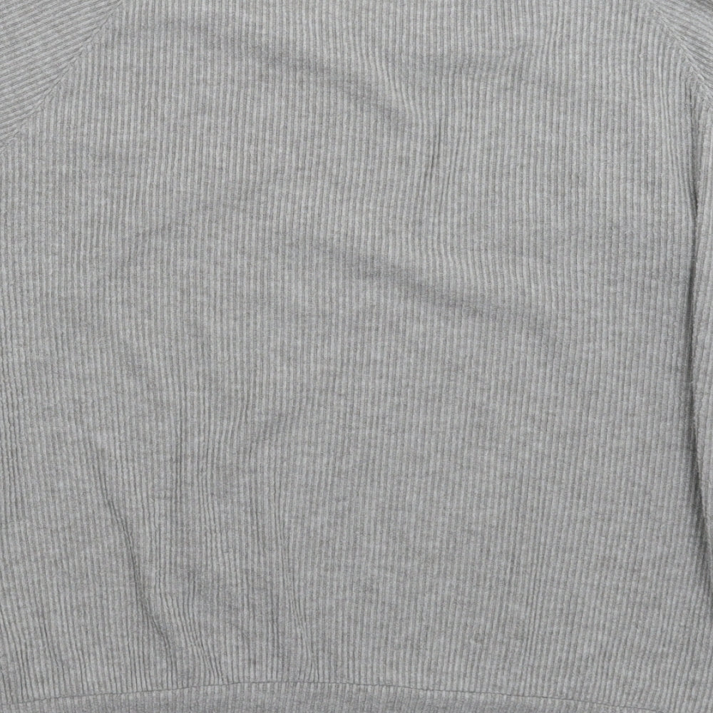 Brand and care label for Boux Avenue women’s grey knit jumper, size UK 14