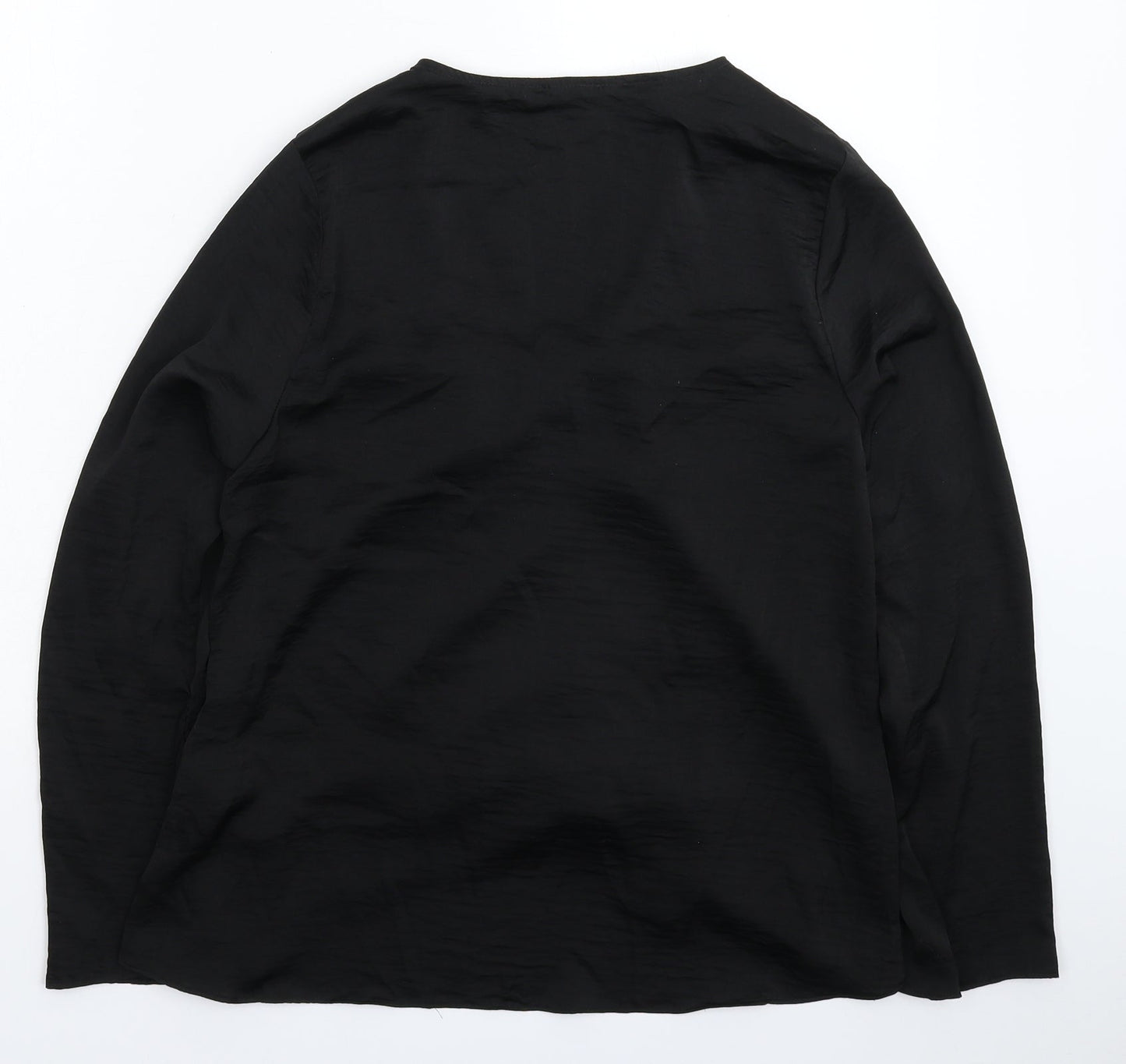 Womens UK Size 12 River Island Black Basic Blouse