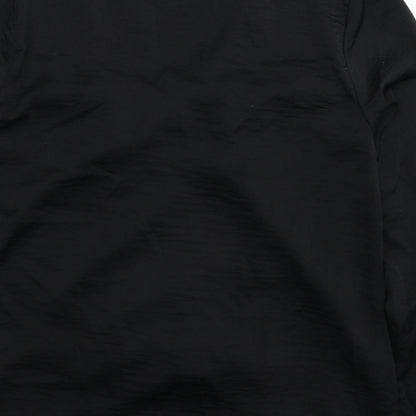 Womens UK Size 12 River Island Black Basic Blouse