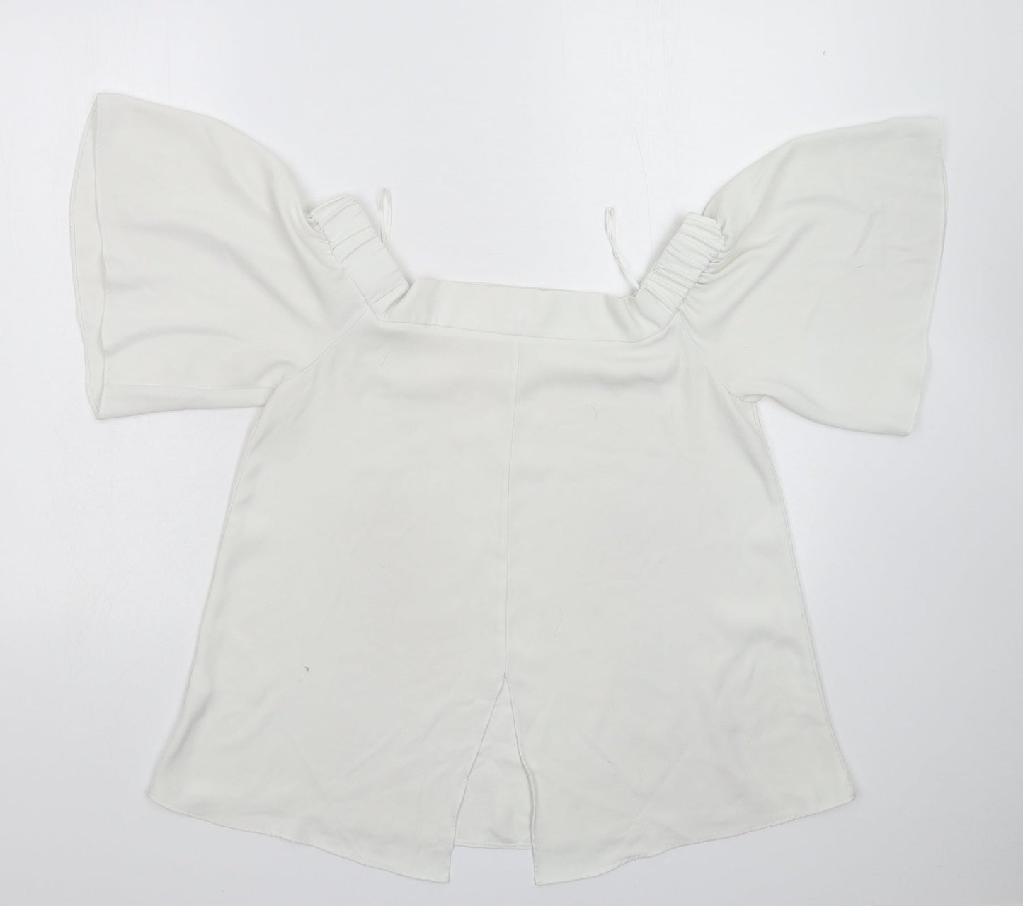 Womens UK Size 10 River Island White Basic Blouse