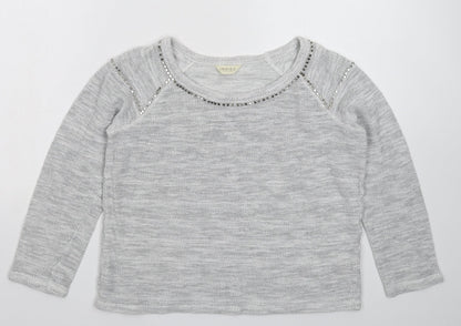 Womens UK Size 10 Marks and Spencer Grey Pullover Jumper