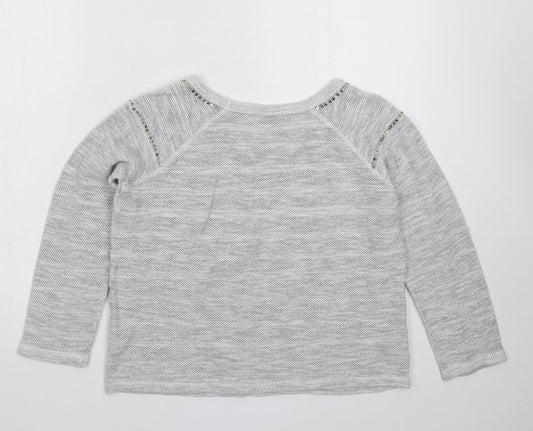 Womens UK Size 10 Marks and Spencer Grey Pullover Jumper
