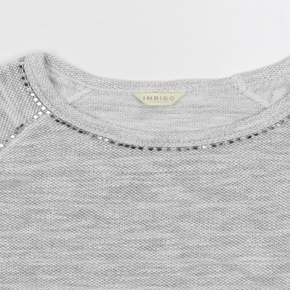 Womens UK Size 10 Marks and Spencer Grey Pullover Jumper