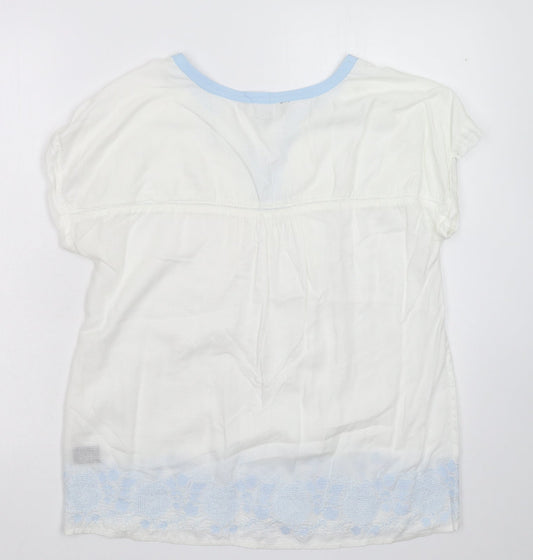 Crew Clothing Womens White   Basic T-Shirt Size 10