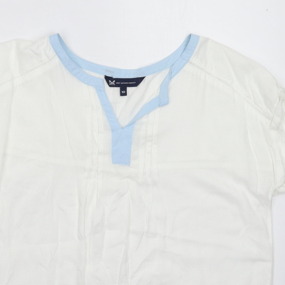 Crew Clothing Womens White   Basic T-Shirt Size 10