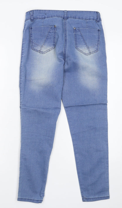 Womens UK Size 10 Crafted Extra-Slim Fit Jegging Blue Jeans