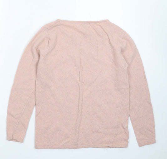 Benedetta B Womens Beige  Knit Pullover Jumper Size M