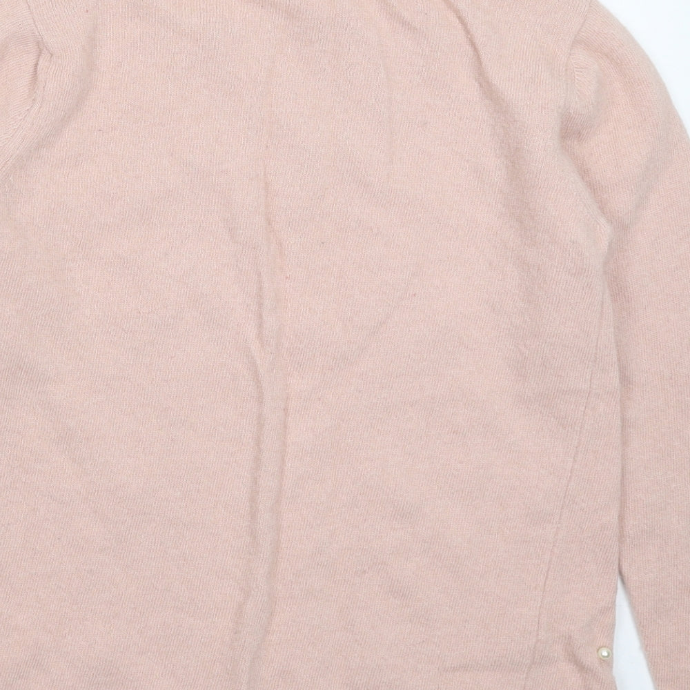 Brand and care label for Benedetta B women’s beige knit jumper, size M