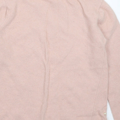 Brand and care label for Benedetta B women’s beige knit jumper, size M