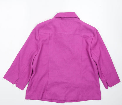 Essential Collection Womens Pink   Jacket Blazer Size 16