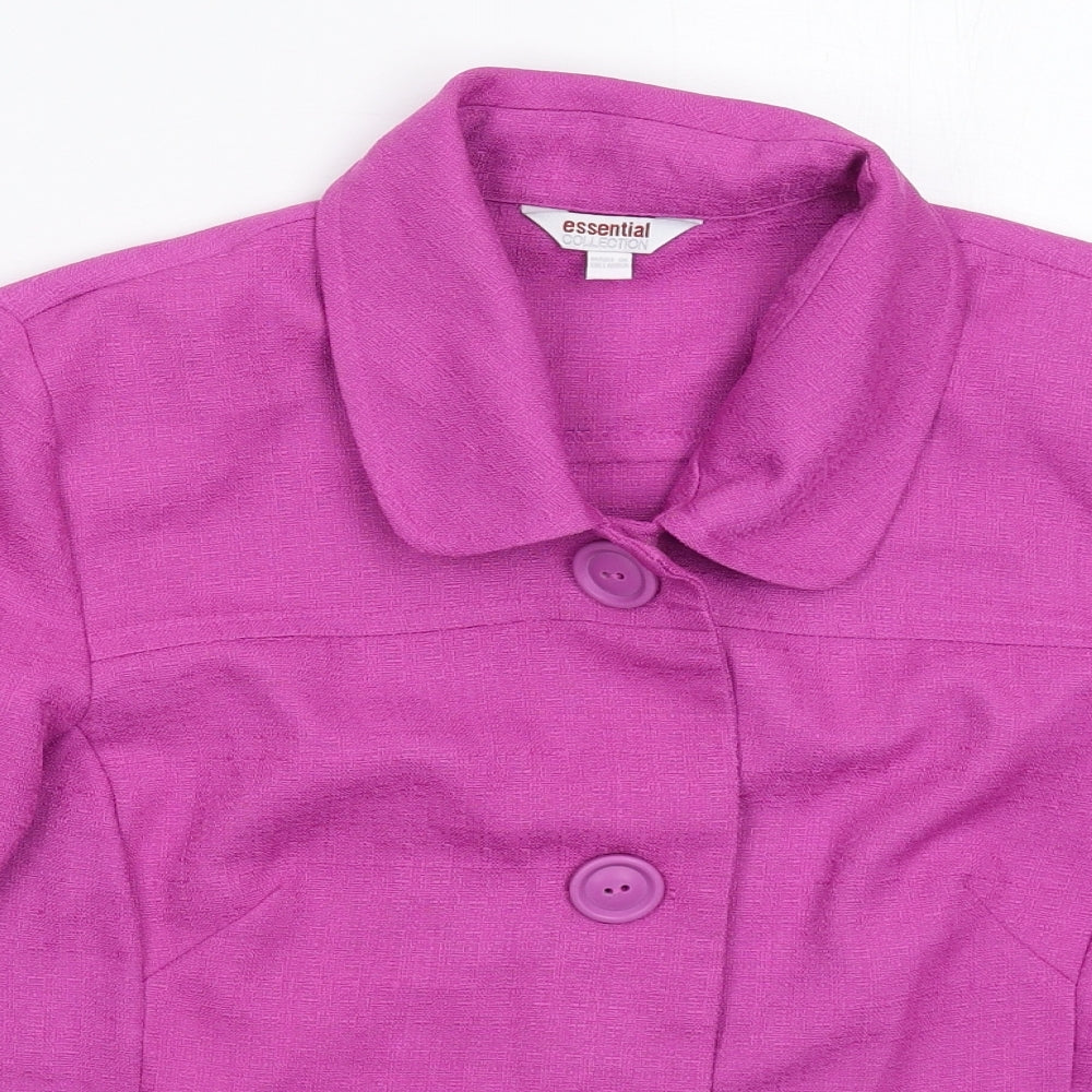 Essential Collection Womens Pink   Jacket Blazer Size 16