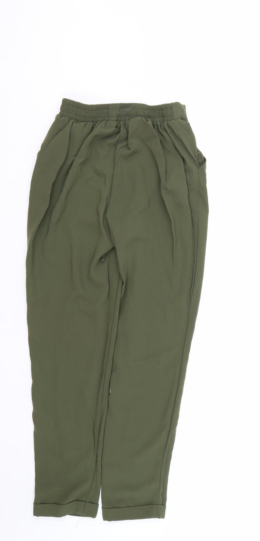 Womens UK Size 6 Atmosphere Regular Fit Capri Green Trousers