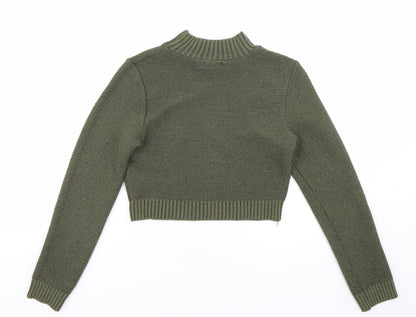 Womens UK Size 6 PRETTYLITTLETHING Green Pullover Jumper