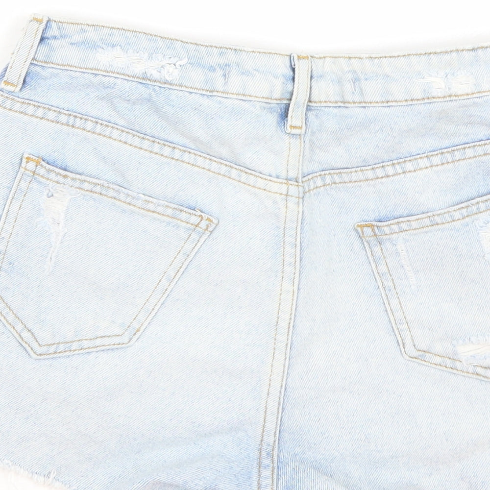 Denim co Womens Blue  Denim Mom Shorts Size 8