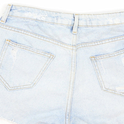 Denim co Womens Blue  Denim Mom Shorts Size 8