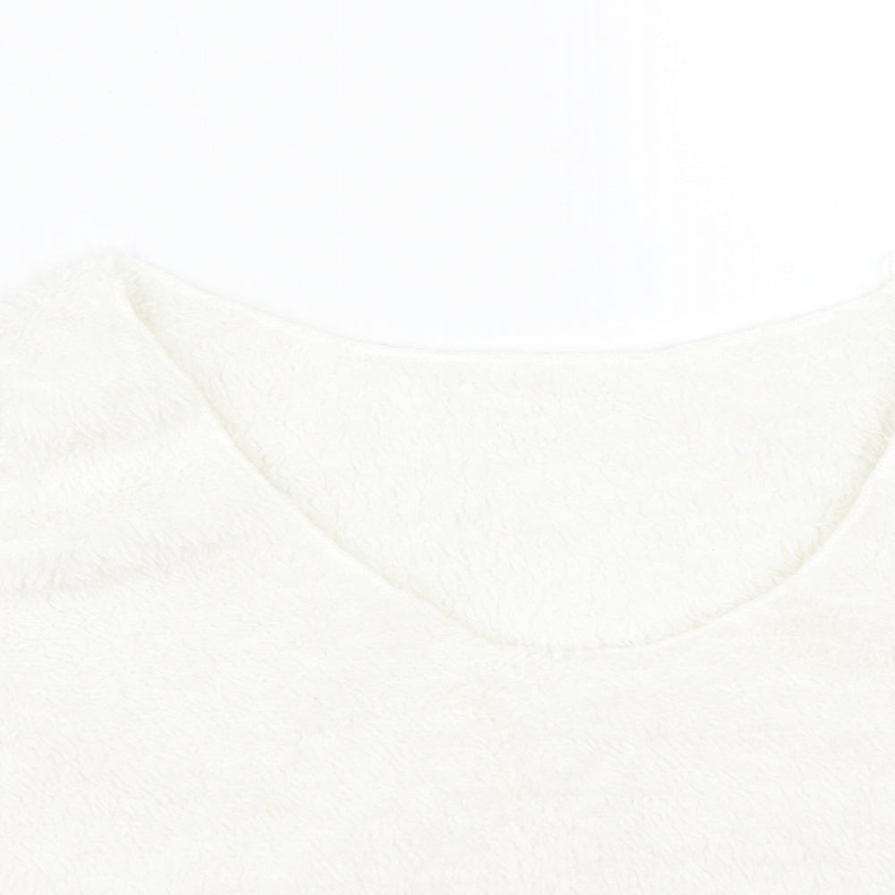 Womens UK Size M Preworn White Basic Tank