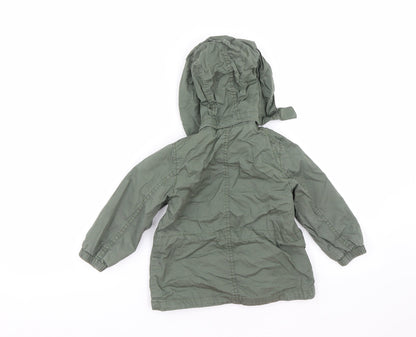H&M Boys Green   Jacket Coat Size 2 Years