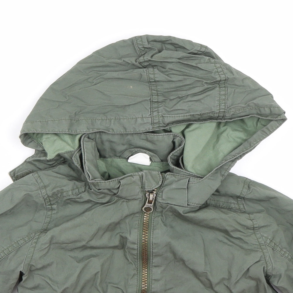 H&M Boys Green   Jacket Coat Size 2 Years