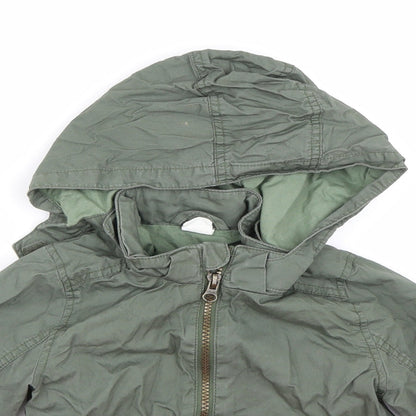 H&M Boys Green   Jacket Coat Size 2 Years
