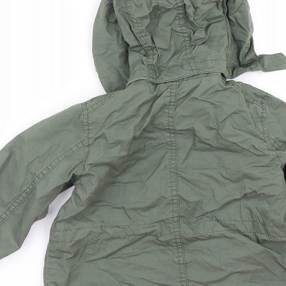 H&M Boys Green   Jacket Coat Size 2 Years