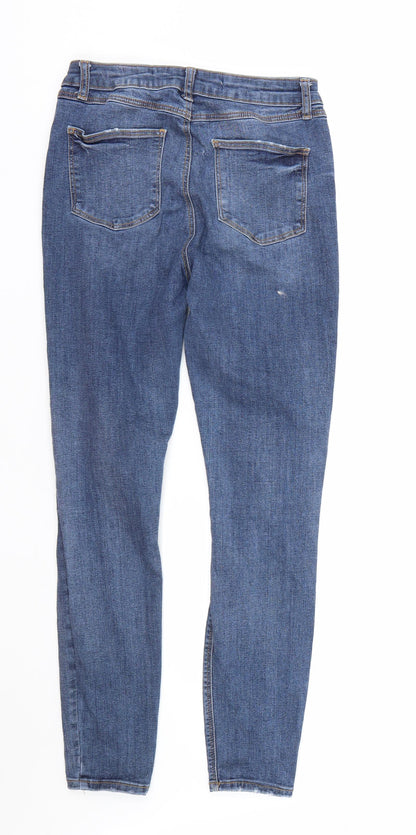 Denim co Womens Blue  Denim Skinny Jeans Size 10 L27 in