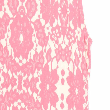 H&M Womens Pink Floral  Tank Dress  Size S