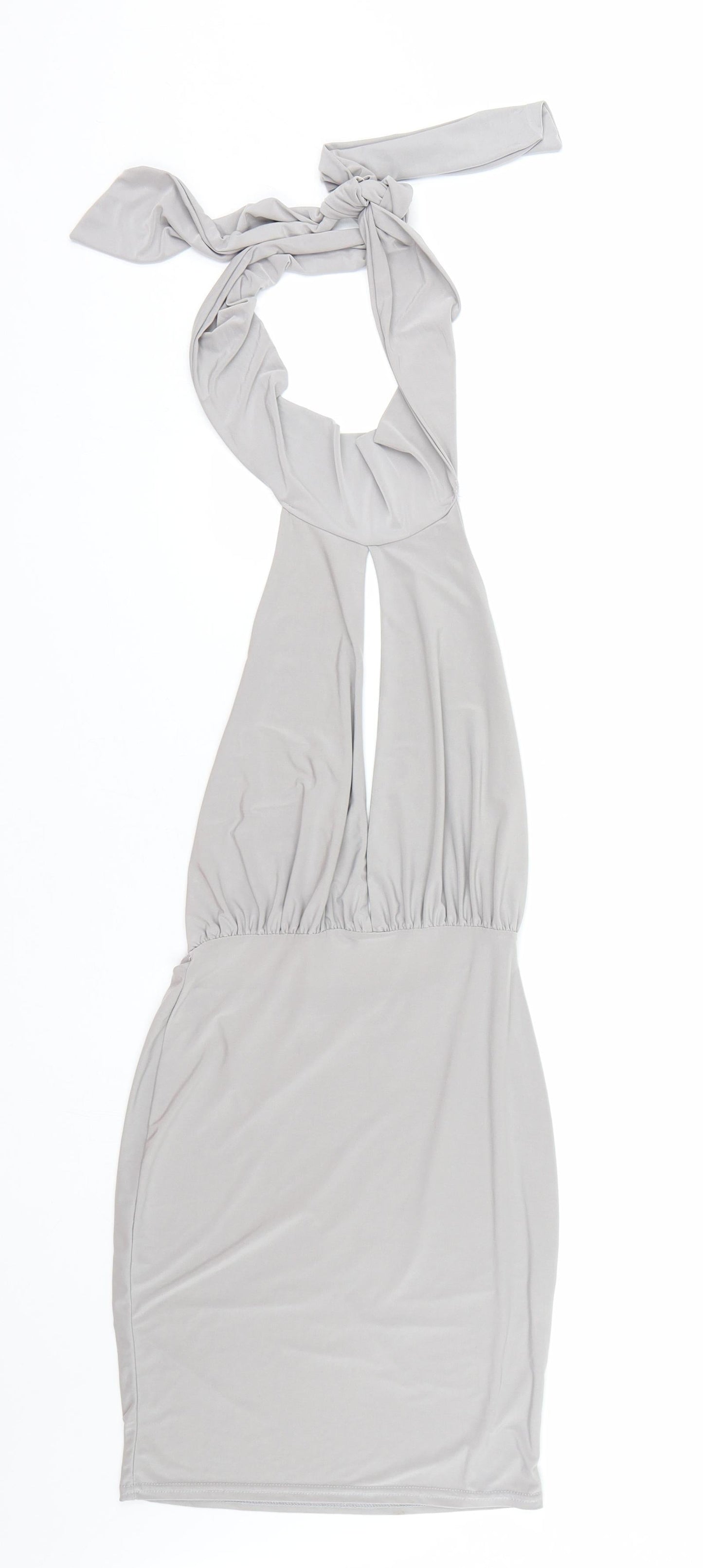PRETTYLITTLETHING Womens Grey   Basic T-Shirt Size 6