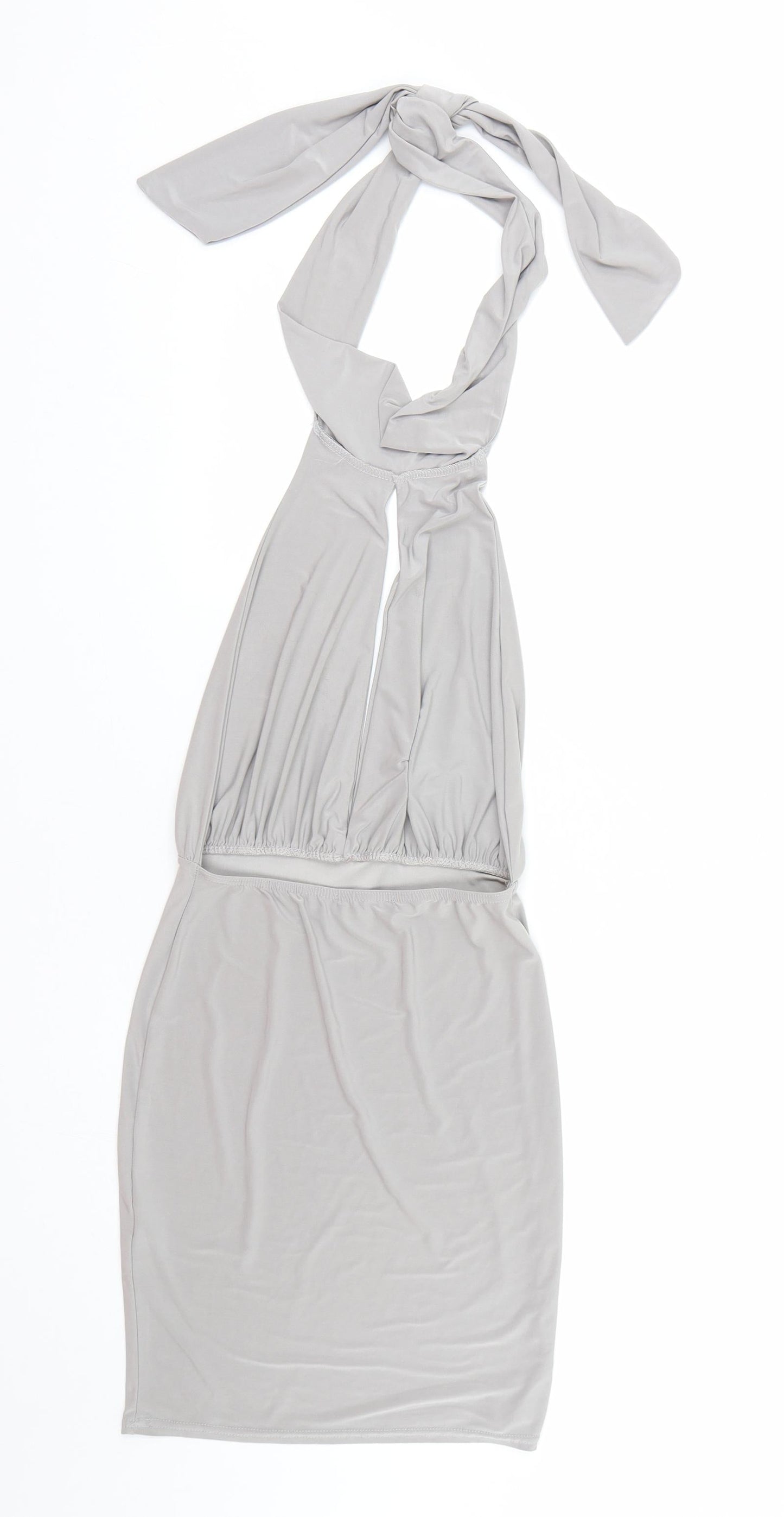 PRETTYLITTLETHING Womens Grey   Basic T-Shirt Size 6
