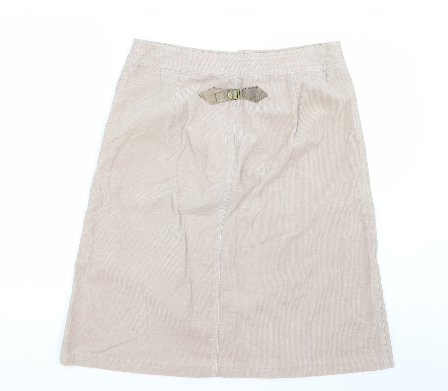 New Look Womens Beige  Corduroy Trumpet Skirt Size 14