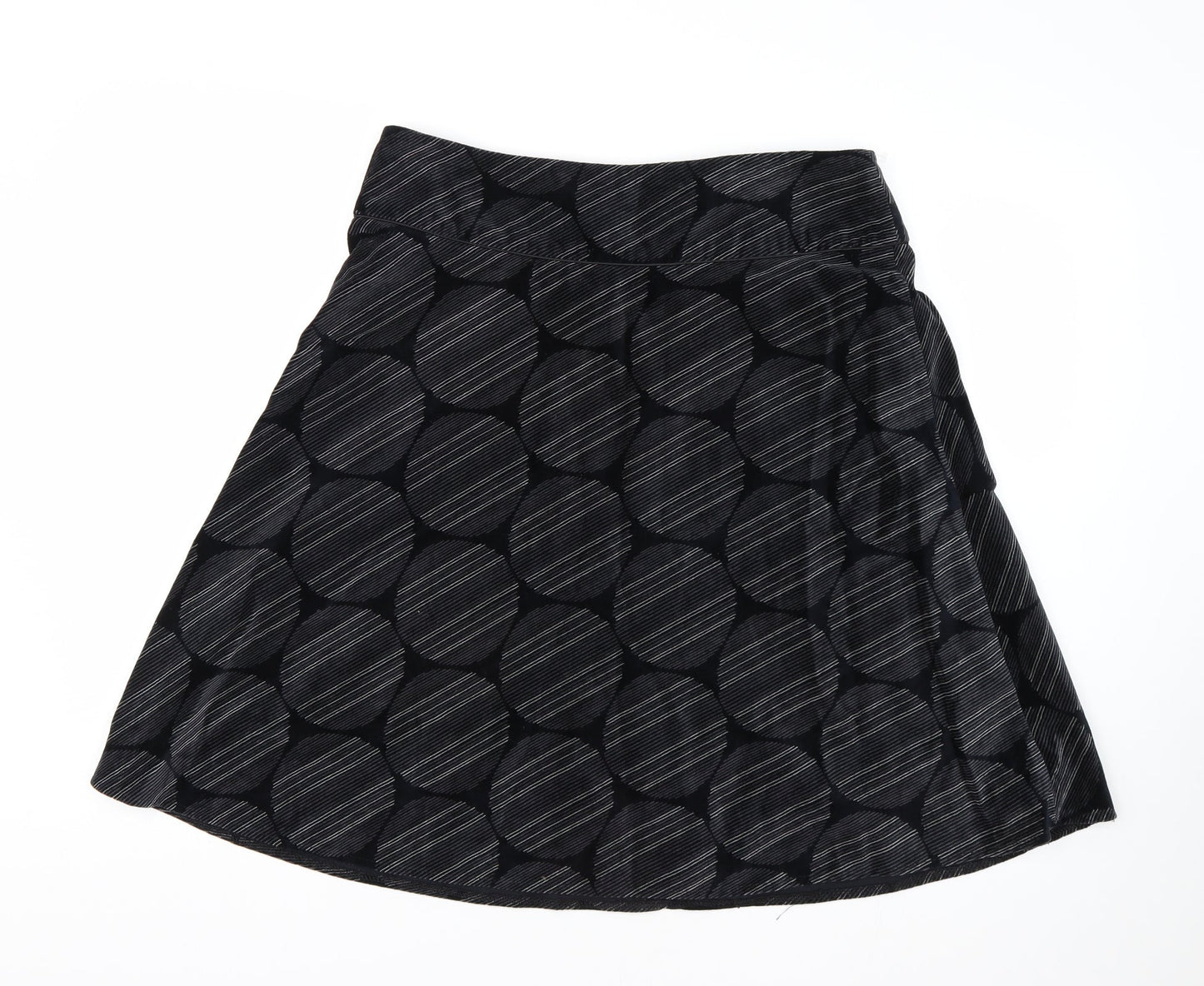 Look Womens Black Striped  Trumpet Skirt Size 14