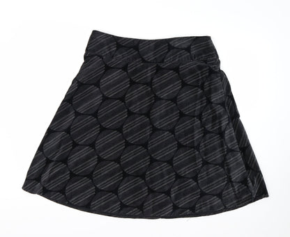 Look Womens Black Striped  Trumpet Skirt Size 14