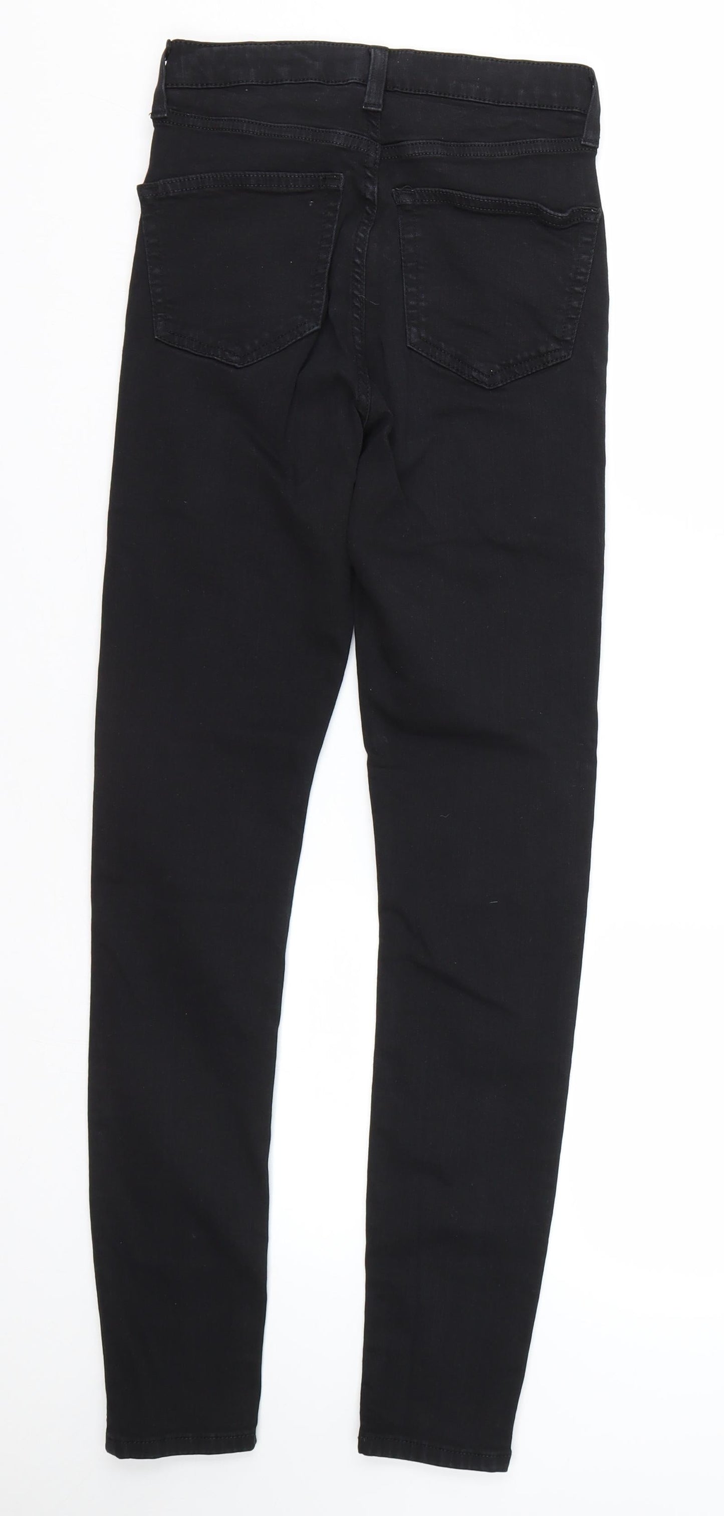 Topshop Womens Black  Denim Skinny Jeans Size 26 L28 in