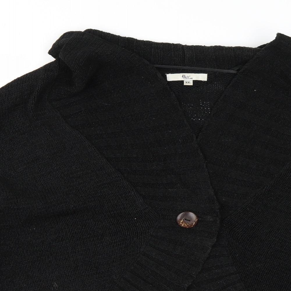 Womens UK Size 2XL klass collection Black Cardigan Jumper