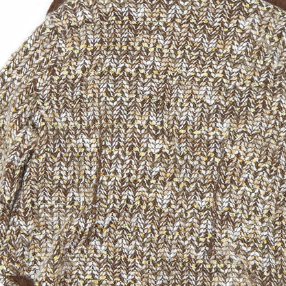Womens UK Size XL Preworn Brown Cardigan Jumper