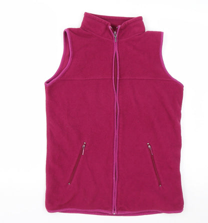 Womens UK Size S EWM Purple Full Zip Sweatshirt