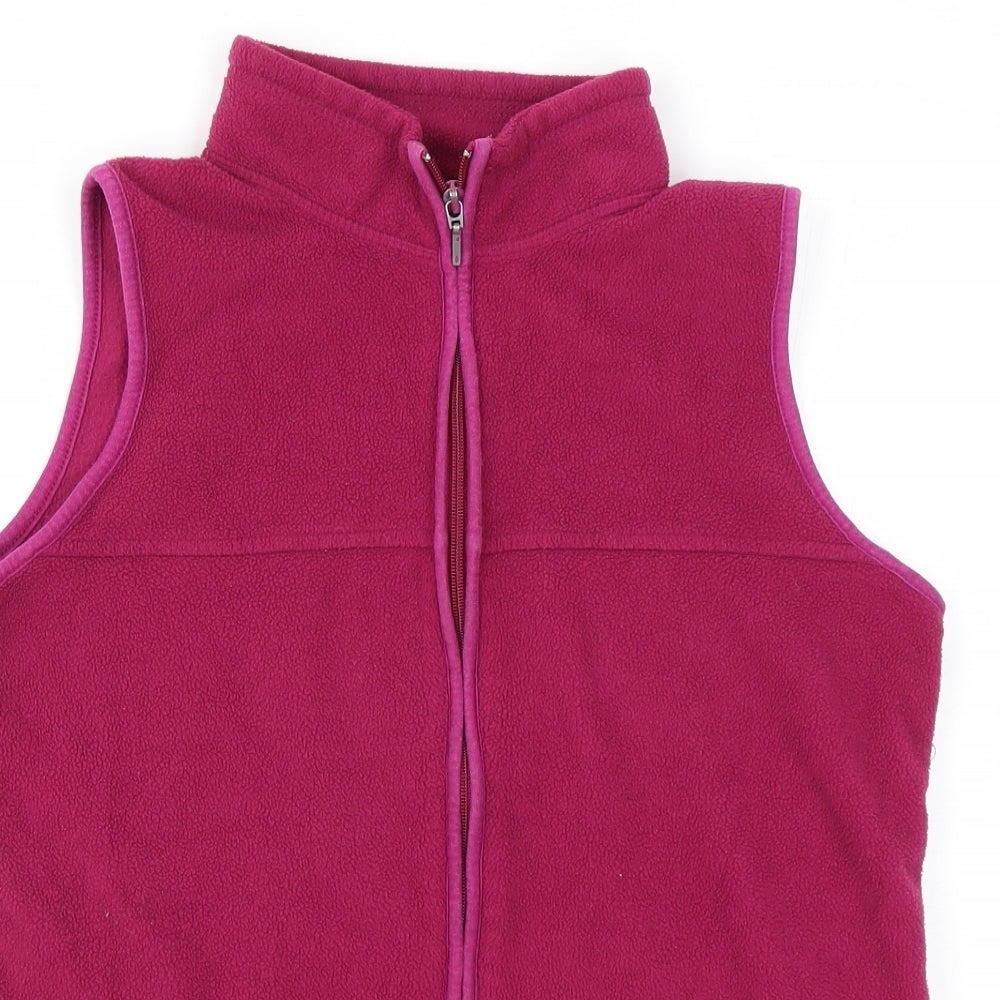 Womens UK Size S EWM Purple Full Zip Sweatshirt
