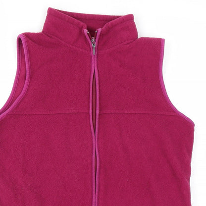 Womens UK Size S EWM Purple Full Zip Sweatshirt