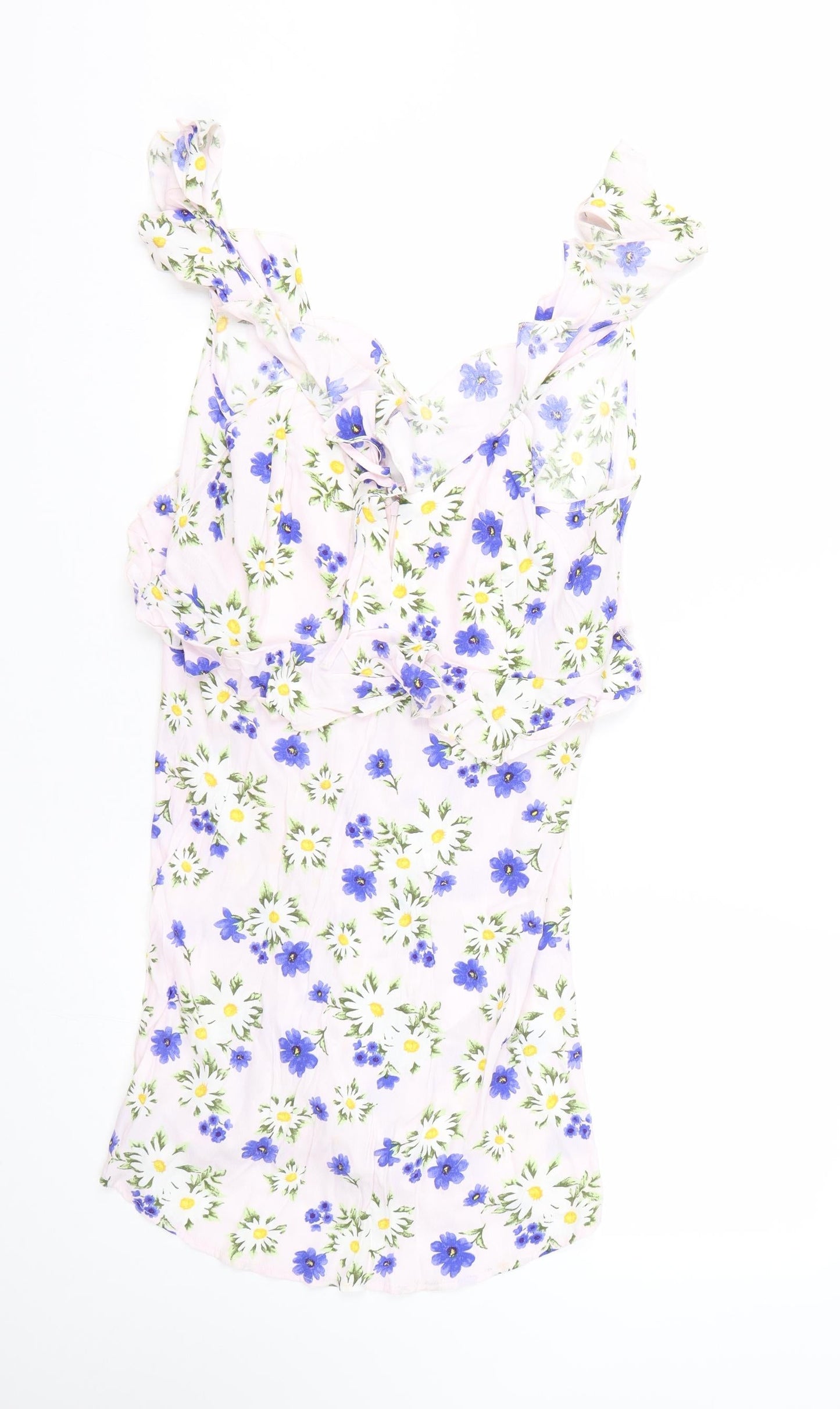 FOREVER 21 Womens Pink Floral  Tank Dress  Size L