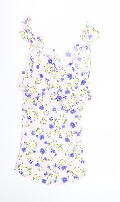 FOREVER 21 Womens Pink Floral  Tank Dress  Size L