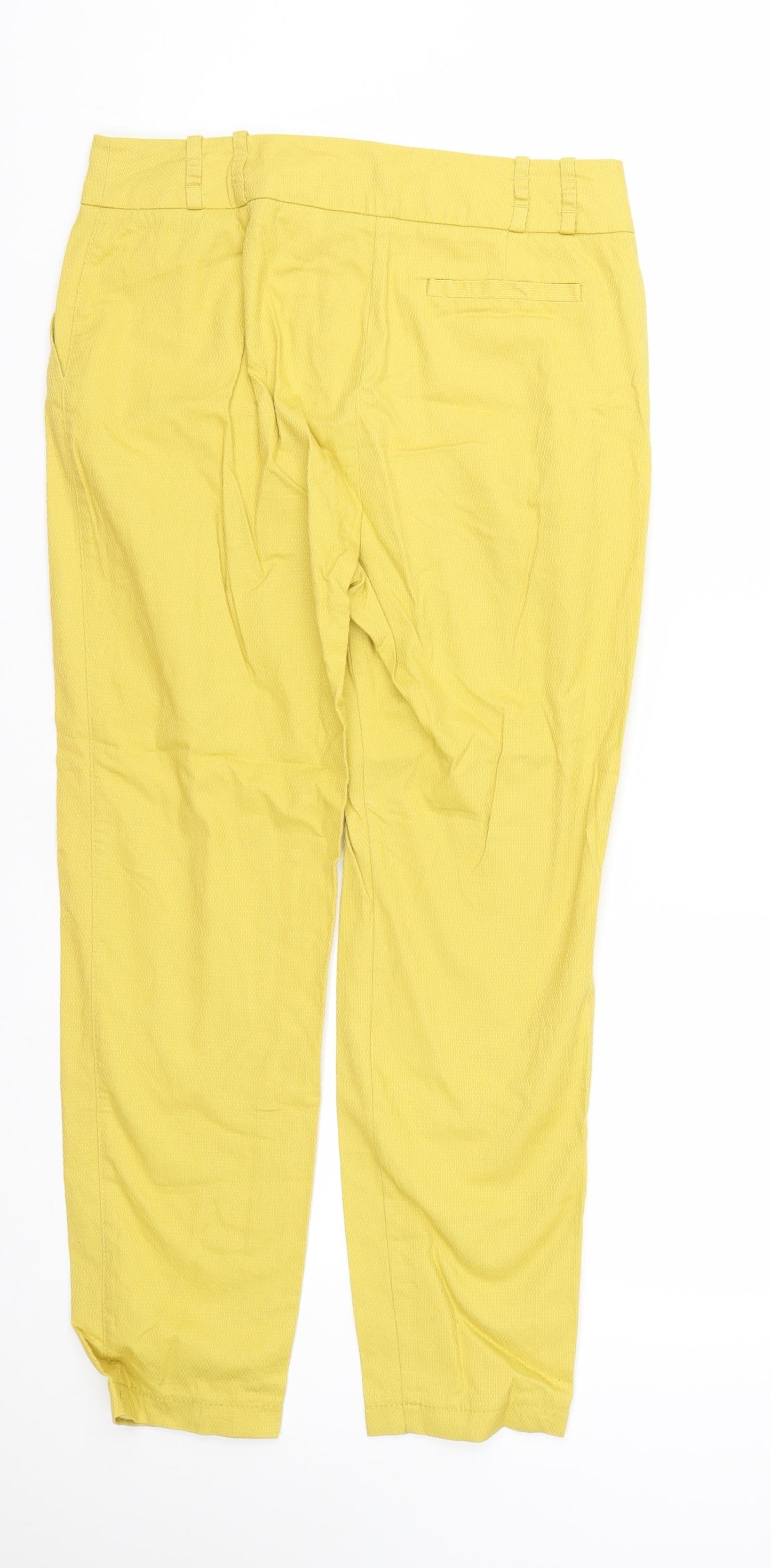 Womens UK Size 8 NEXT Regular Fit  Yellow Trousers