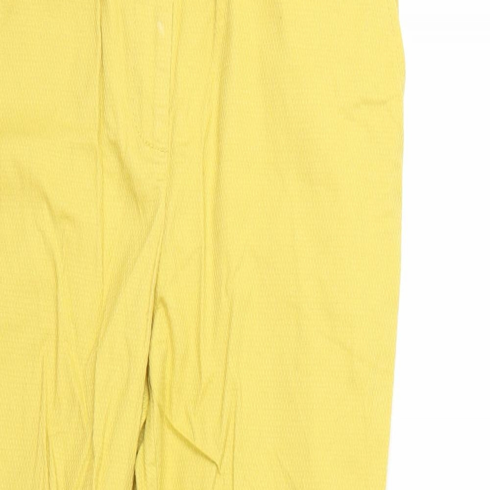 Womens UK Size 8 NEXT Regular Fit  Yellow Trousers