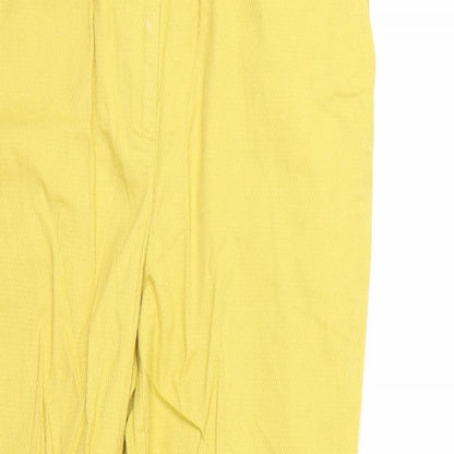 Womens UK Size 8 NEXT Regular Fit  Yellow Trousers