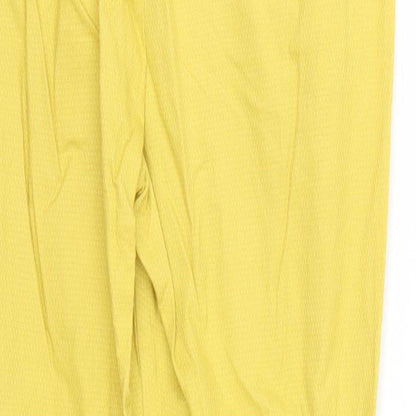 Womens UK Size 8 NEXT Regular Fit  Yellow Trousers